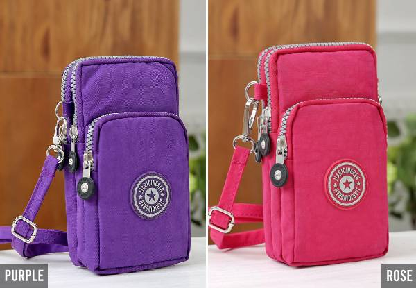 Mobile Phone Shoulder Bag - 12 Colours Available with Free Delivery