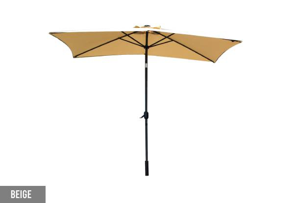 Arcadia Furniture Outdoor 3M Garden Umbrella with In-Built Solar LED Lights - Three Colours Available