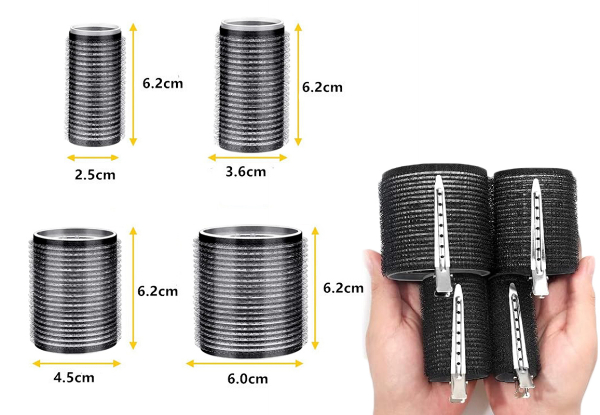 24-Piece Hair Curlers Rollers Set with 24 Clips