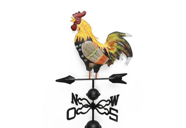 Colourful Rooster Weather Vane