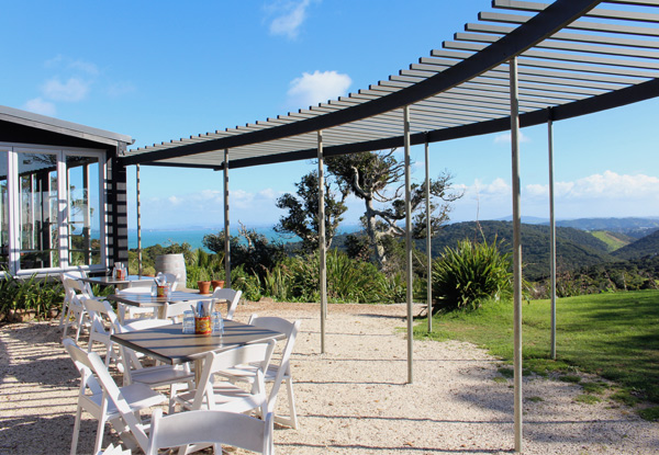 Relaxing Three-Course Dinner at Waiheke Island’s Highest Vineyard incl. Return Ferry Tickets from Auckland & On-Island Transportation - Option for up to Six People