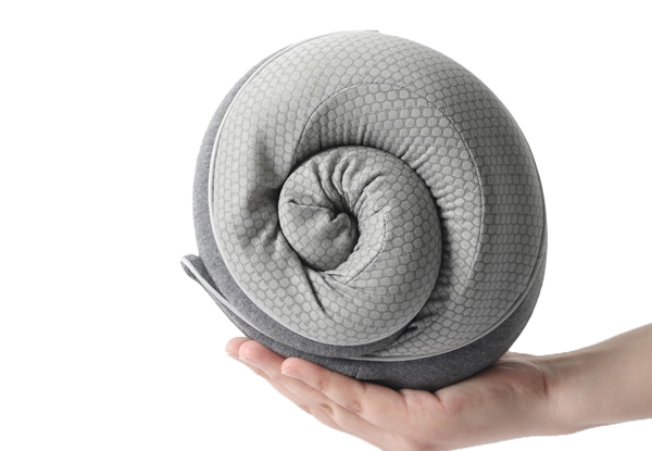 Travel Memory Foam Neck Pillow with Sleeping Mask & Earplugs - Available in Four Colours & Option for Two