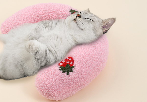 Soft Half Donut Cuddler Pet Pillow - Four Colours Available