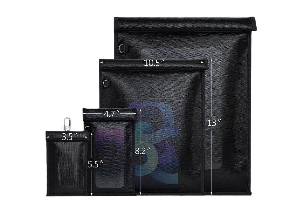 Four-Piece Faraday Bag Set - Option for Two Sets