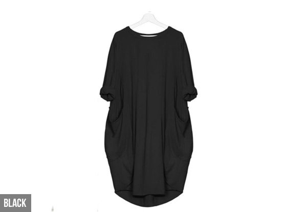 Comfy Casual Dress  - Four Colours & Five Sizes Available with Free Delivery