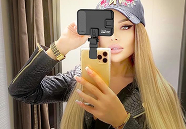 LED Portable Selfie Light with Clip - Three Colours Available