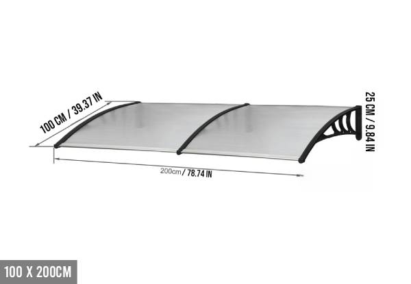 Door Awning Canopy - Available in Three Sizes