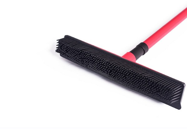 Carpet Pet Hair Removal Broom with Telescopic Rod - Available in Four Colors & Option for Two-Pack