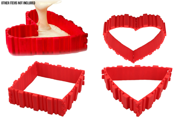 Four-Piece Silicone Cake Mould Set - Option for Two Sets