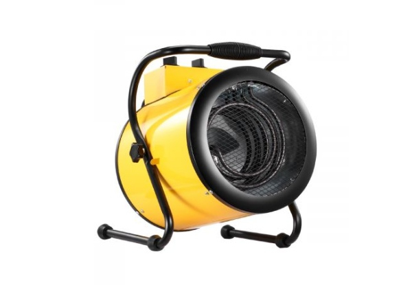 2-in-1 Portable Electric Industrial Fan Heater - Three Colours Available