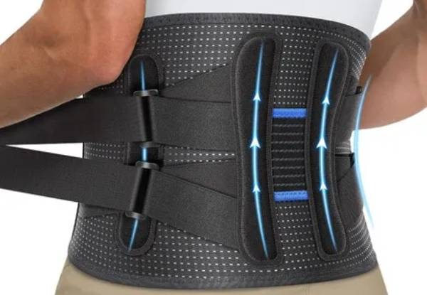 Breathable & Adjustable Back Brace Support - Four Sizes Available