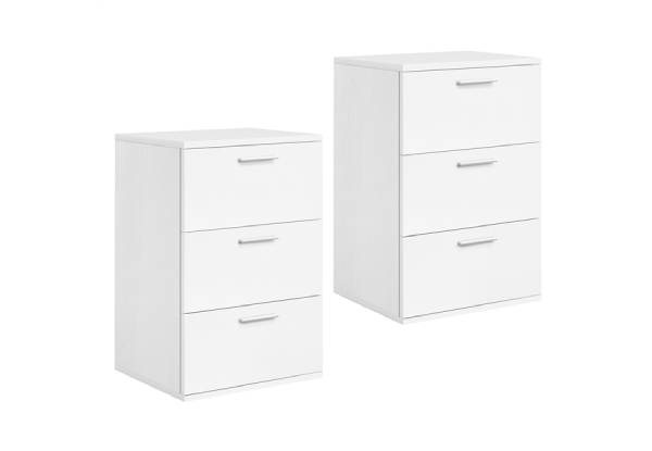 Two-Piece Three-Drawer End Table Cabinet