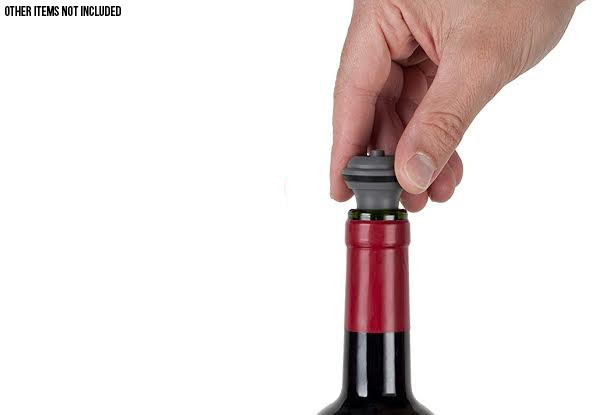Wine Saver with Eight Vacuum Stoppers