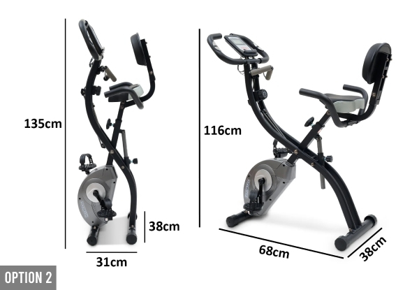 Folding Magnetic Exercise Bike - Two Options Available