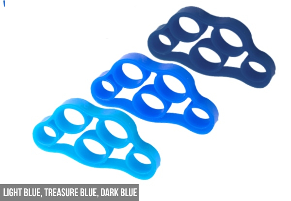 Three-Pack of Silicone Hand Resistance Bands - Three Colour Options Available