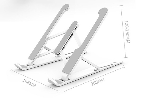 Adjustable Foldable Desktop Laptop Stand - Three Colours Available