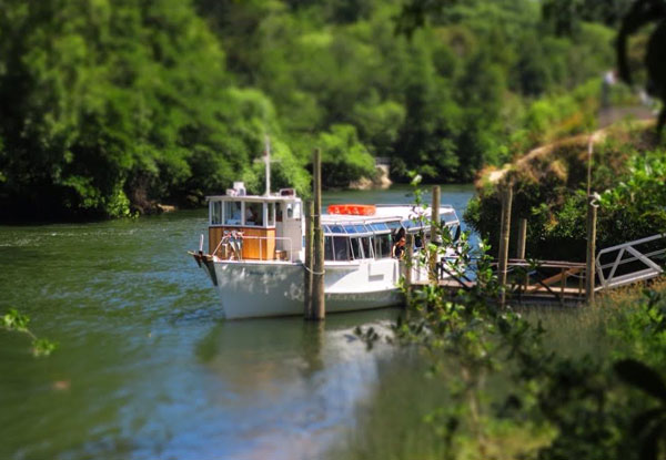 $45 for a Weekend River Boat Cruise & Private Wine Tasting at Mystery Creek Wines (value up to $90)