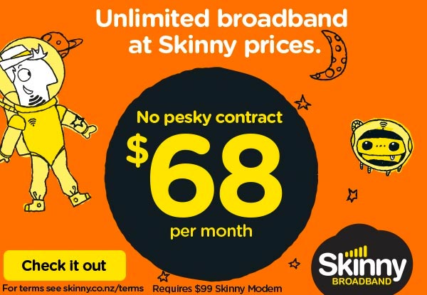 Skinny Unlimited Broadband for just $68 Per Month and No Pesky Contract