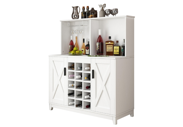 Bar Cabinet for Liquor & Glasses