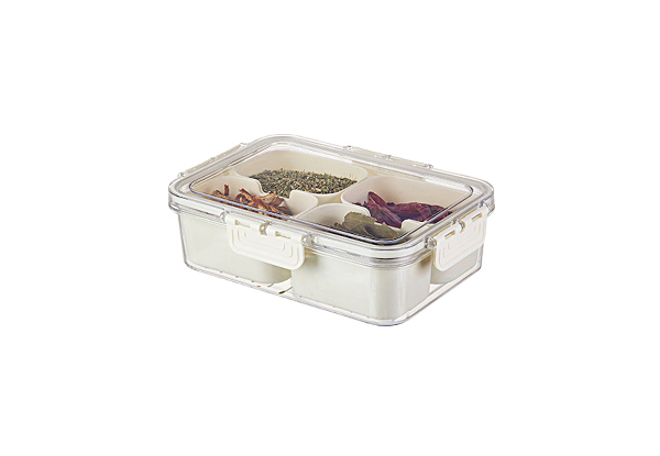 Snackle Box Divided Serving Tray with Lid - Available in Two Styles & Option for Two