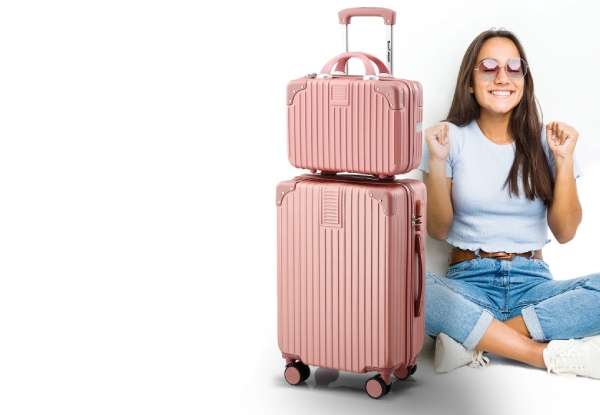 Two-Piece Carry-On Luggage Set - Six Colours Available