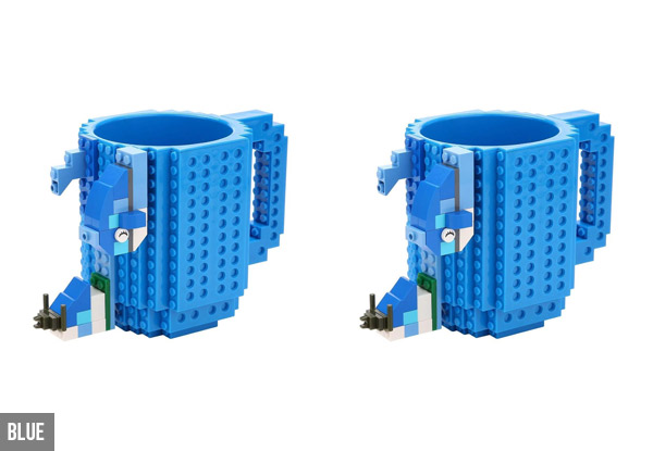 Two-Pack of Building Brick Mugs - Five Colours Available with Free Metro Delivery