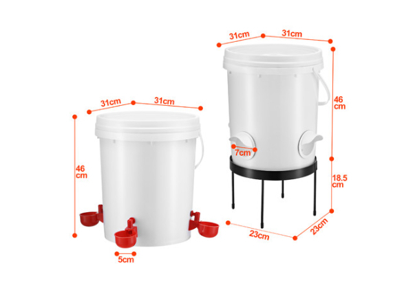 20L Automatic Chicken Feeder & Waterer Set