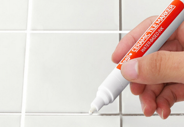 Five-Piece Grout Tile Repair Pen - Available in Five Colours & Option for 10-Piece