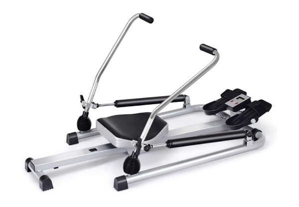Hydraulic Rowing Machine with LCD Monitor
