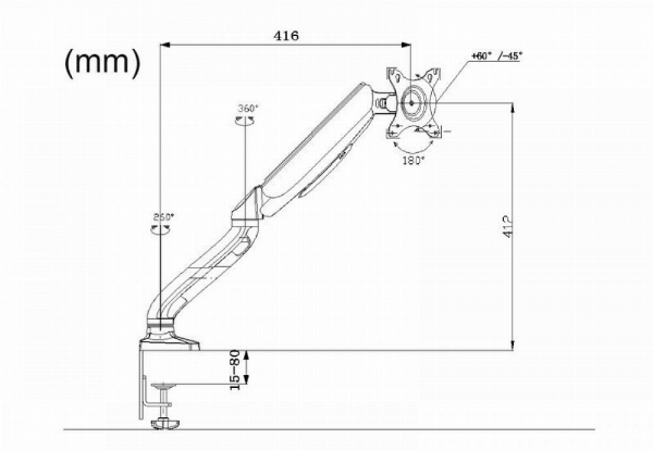 Ultimate Single Monitor Arm for Standing Desk