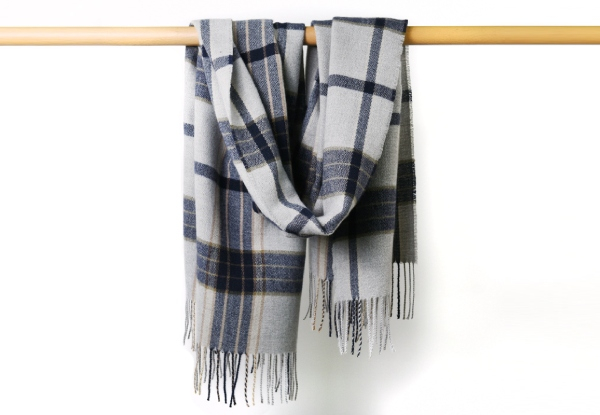 Plaid Warm Women's Winter Thick Scarf - Available in Three Colours
