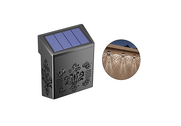 Solar Powered Hollow LED Outdoor Lamp