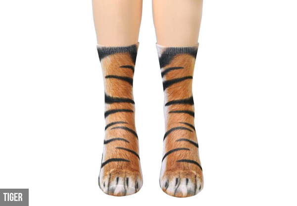 Animal Paw Socks - Eight Styles Available