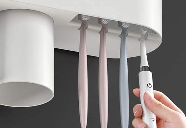 Four-Cups Wall Mounted Toothbrush Holder