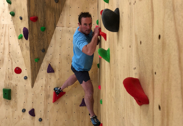 Indoor Rock Climbing Day Pass for One Adult - Option for a Child