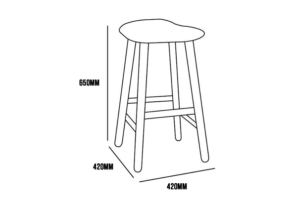 $99 for a Scandinavian Bar Stool Available in Two Colours (value $199)