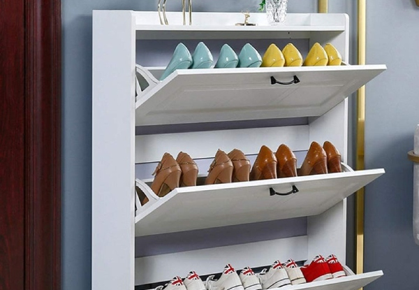 Shoe Cabinet Storage Rack Range - Two Options Available