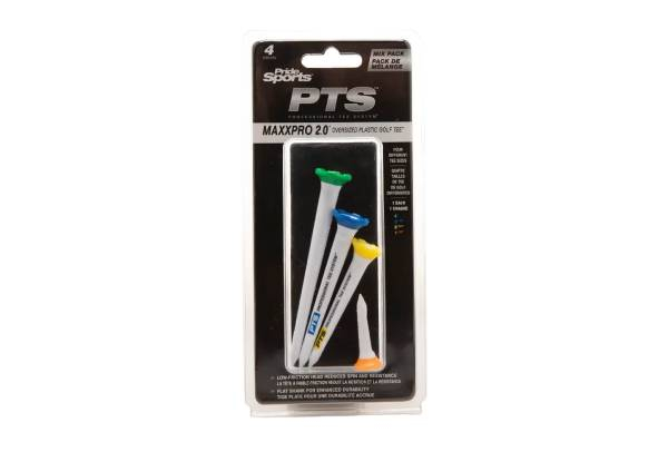 Pride PTS MaxxPro 2.0 Golf Tees - Seven Options Available