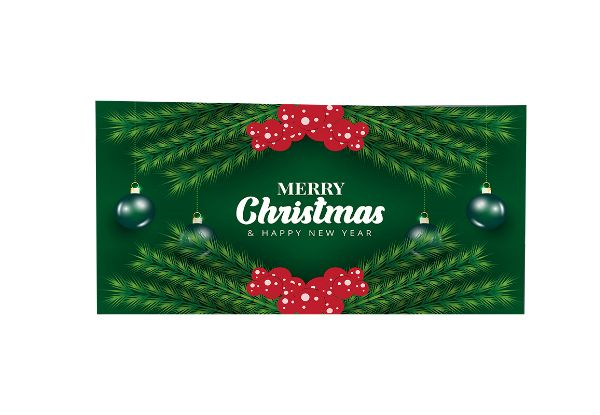 Christmas Garage Door Banner - Available in Four Colours & Three Sizes