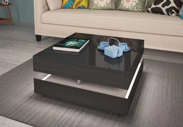 Senti Coffee Table with RGB Lighting - Two Colours Available
