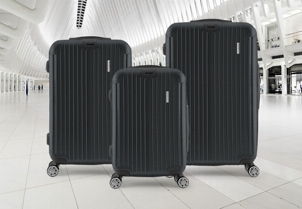 Three-Piece Travel Luggage Set - Three Colours Available