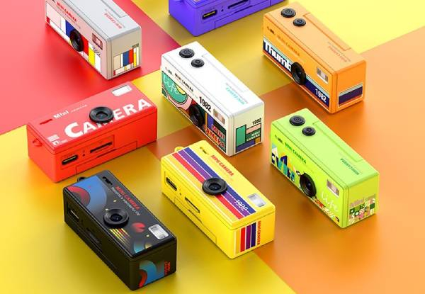 Retro HD 12MP Vintage Mini Digital Camera Black