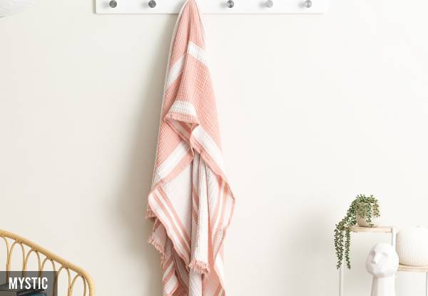Renee Taylor Vintage Washed Dyed Textured Throw - Four Colours Available