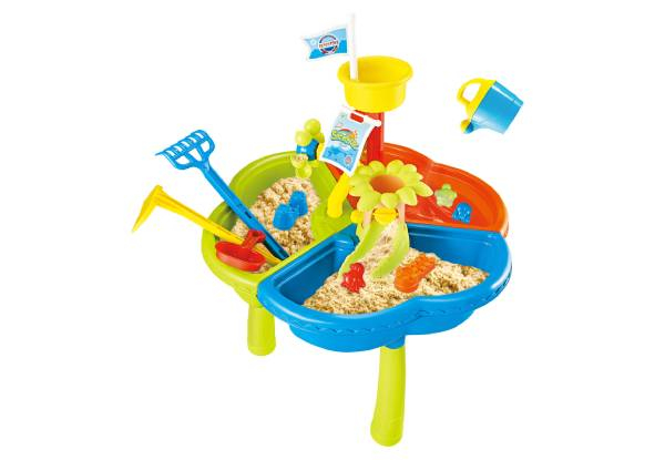 Three-in-One Water Play Table Sandpit Toy Set