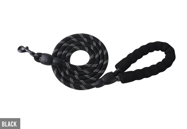 Reflective Rope Dog Leash - Three Colours Available