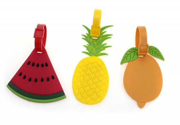 Fruit Luggage Tag Three-Pack - Option for Six-Pack