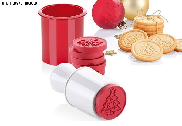 Six-Piece Christmas Cookie Stamps Set - Option for Two