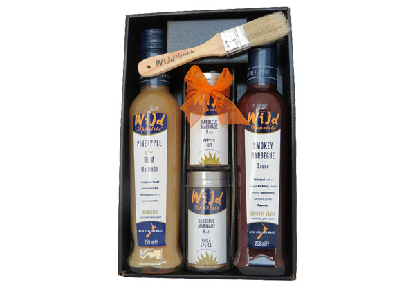 Wild Appetite BBQ Marinade Gift Box with Marinade Brush