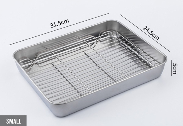 Stainless Steel Baking Pan Cooling Rack - Available in Two Sizes & Option for Two-Pack