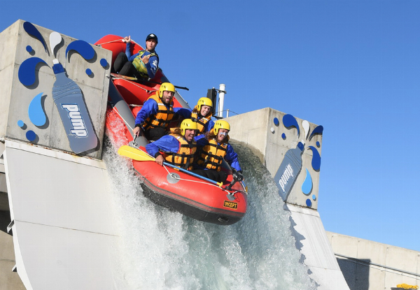 The Ultimate River Rush Rafting Experience for Four People incl. Adrenaline Spiking 15ft Waterfall Drop